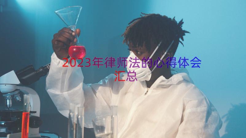 2023年律师法的心得体会（汇总15篇）