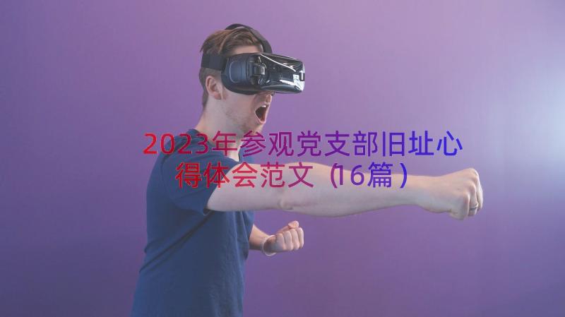 2023年参观党支部旧址心得体会范文（16篇）