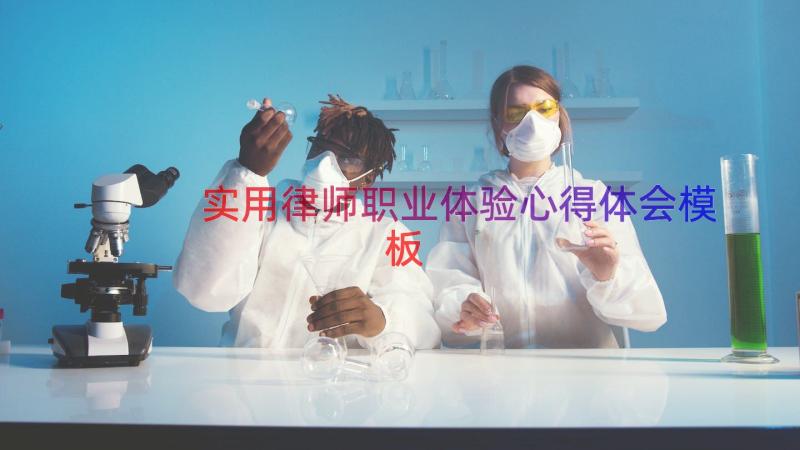 实用律师职业体验心得体会（模板16篇）