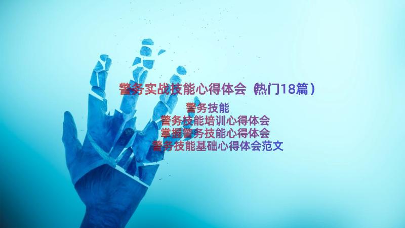 警务实战技能心得体会（热门18篇）