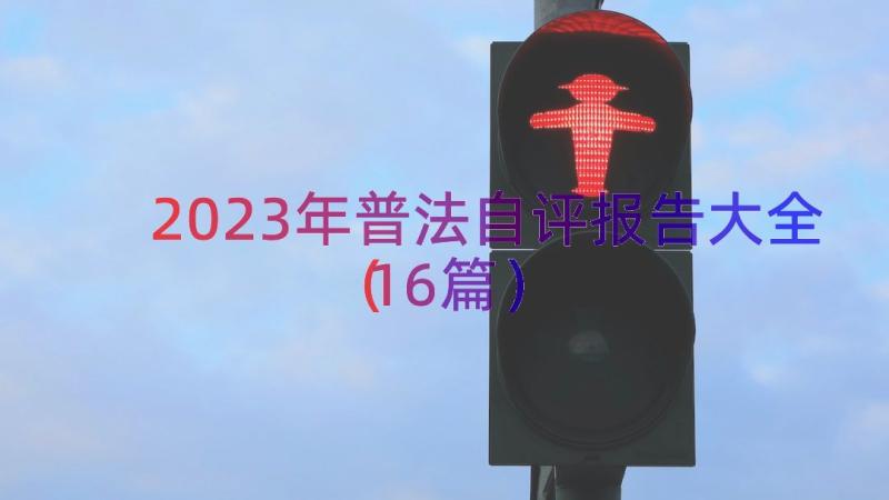 2023年普法自评报告大全（16篇）