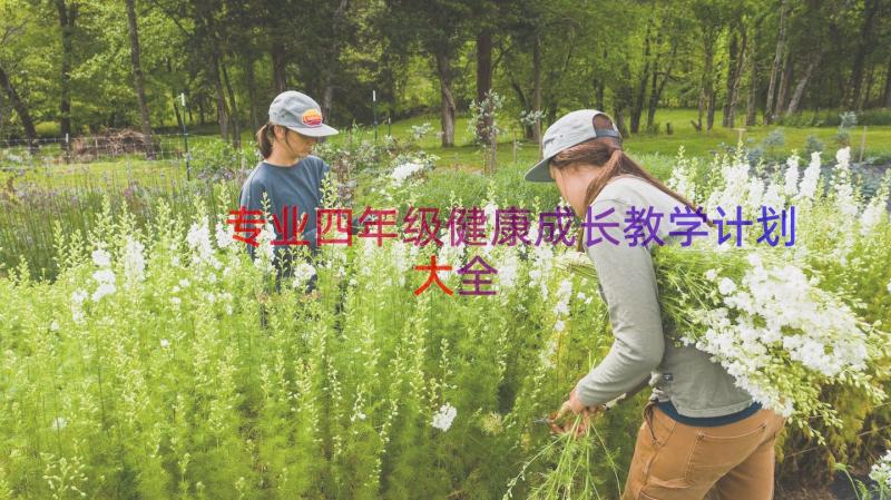 专业四年级健康成长教学计划大全（20篇）