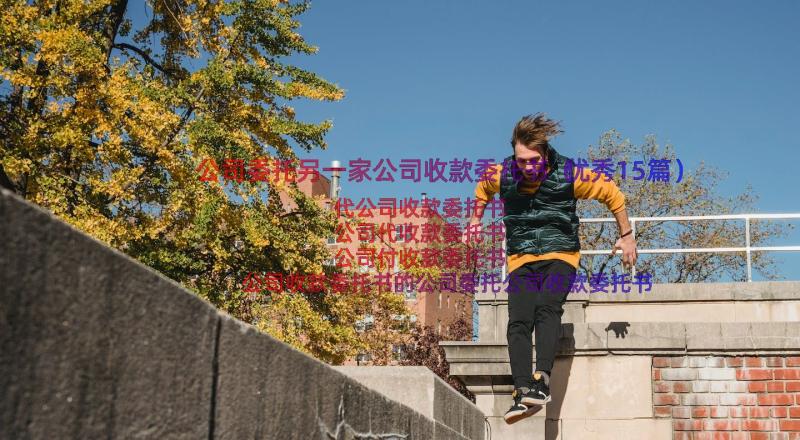 公司委托另一家公司收款委托书（优秀15篇）