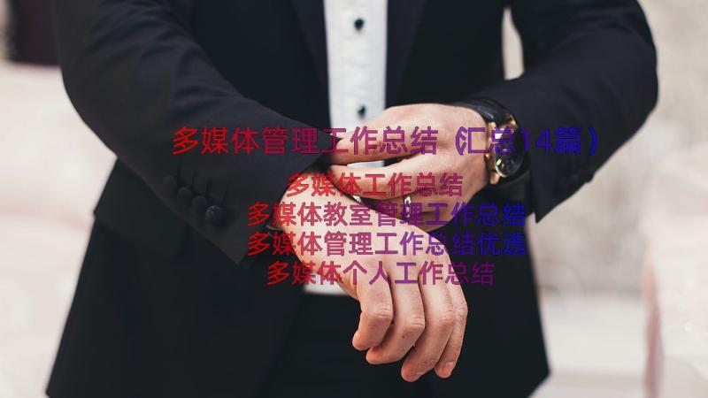 多媒体管理工作总结（汇总14篇）