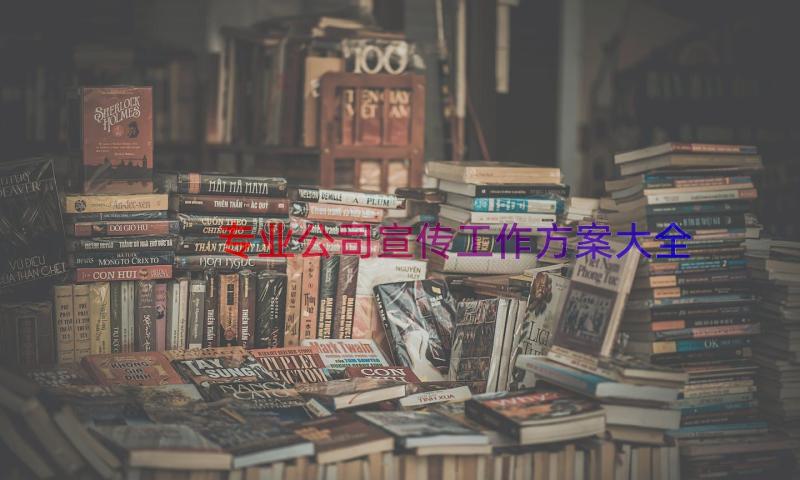 专业公司宣传工作方案大全（17篇）