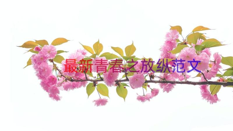 最新青春之放纵范文（14篇）