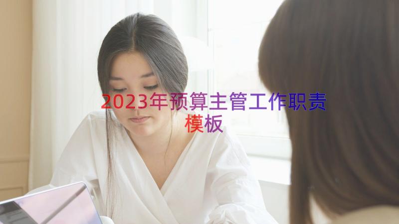 2023年预算主管工作职责（模板15篇）