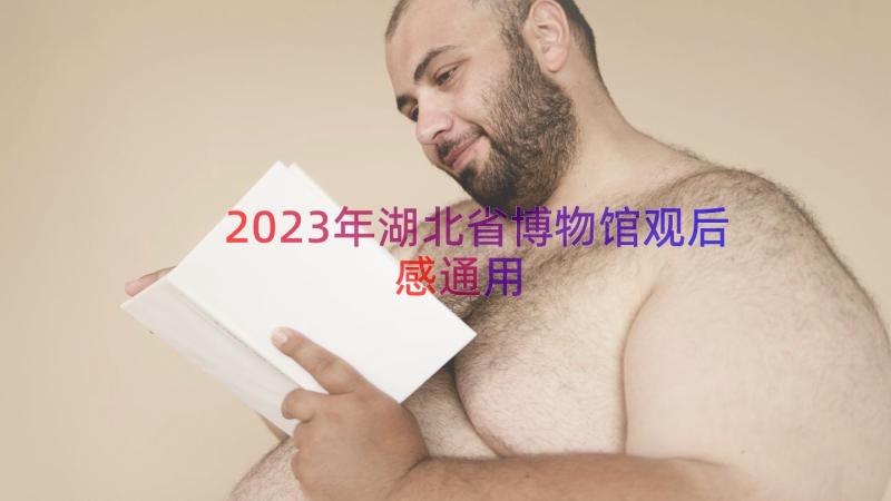2023年湖北省博物馆观后感（通用15篇）