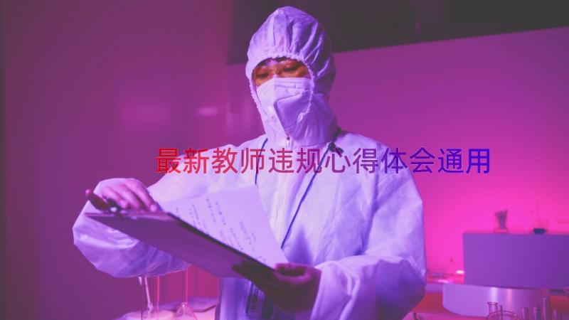 最新教师违规心得体会（通用14篇）