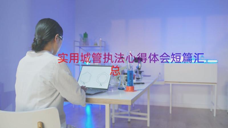 实用城管执法心得体会短篇（汇总13篇）