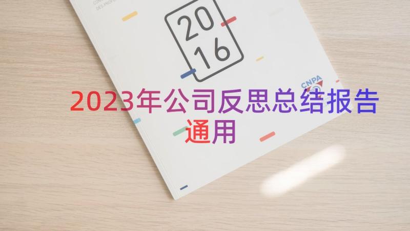 2023年公司反思总结报告（通用17篇）