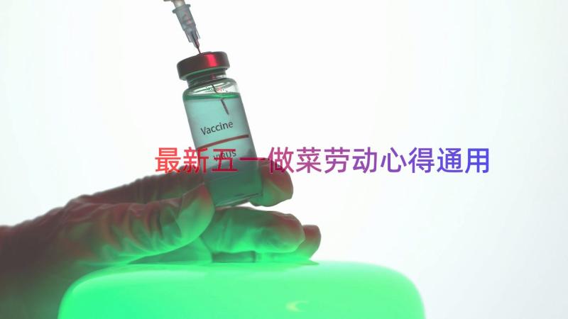 最新五一做菜劳动心得（通用14篇）