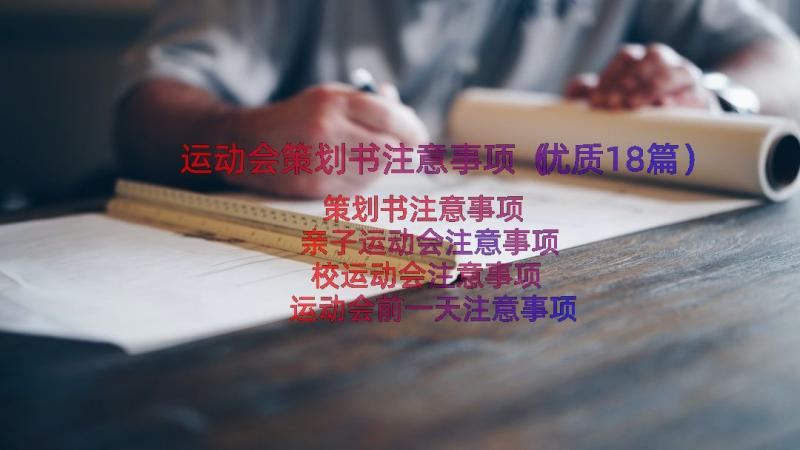 运动会策划书注意事项（优质18篇）