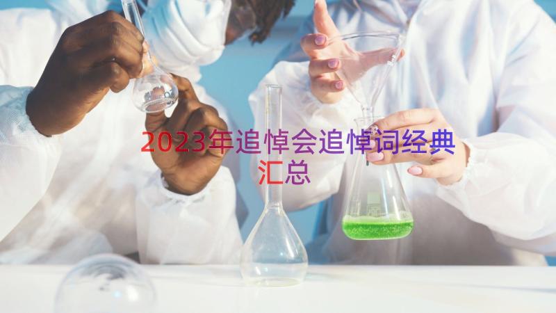 2023年追悼会追悼词经典（汇总16篇）