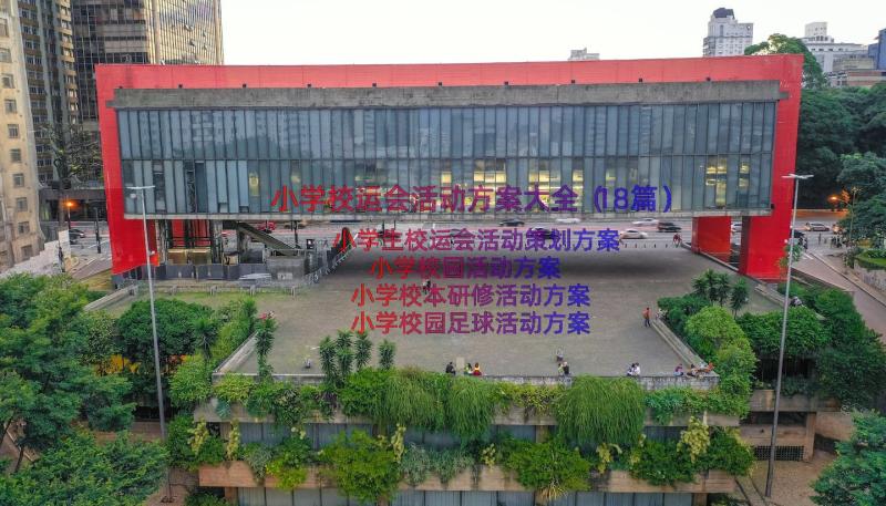 小学校运会活动方案大全（18篇）