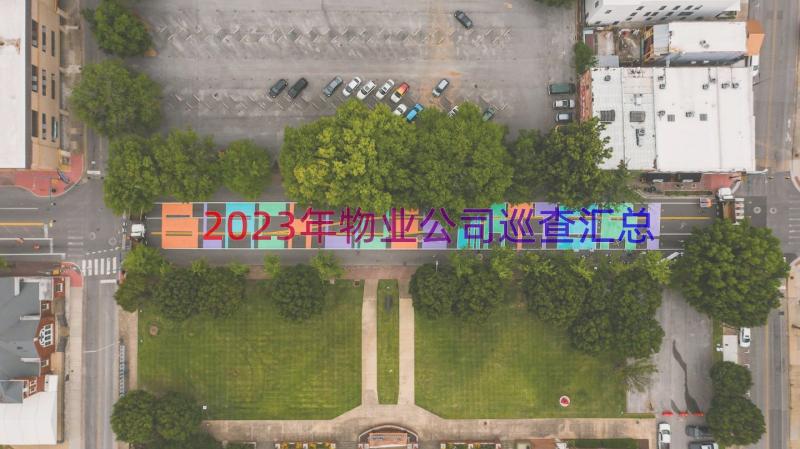 2023年物业公司巡查（汇总17篇）