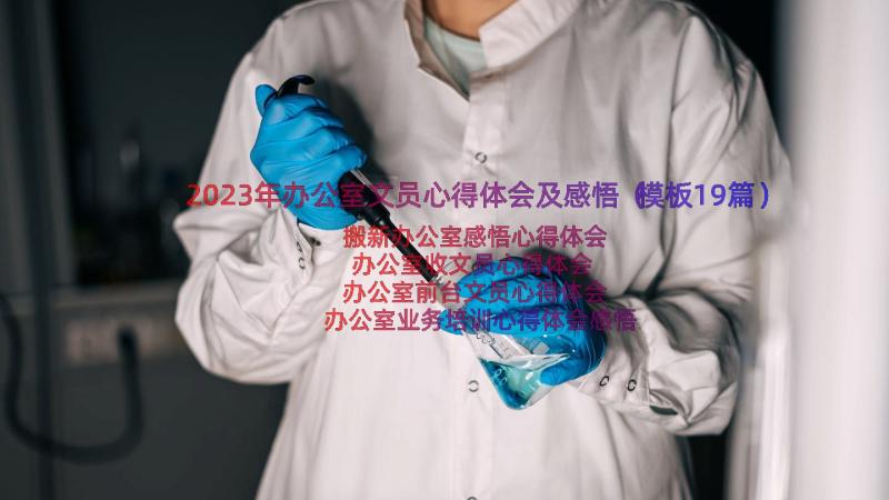 2023年办公室文员心得体会及感悟（模板19篇）