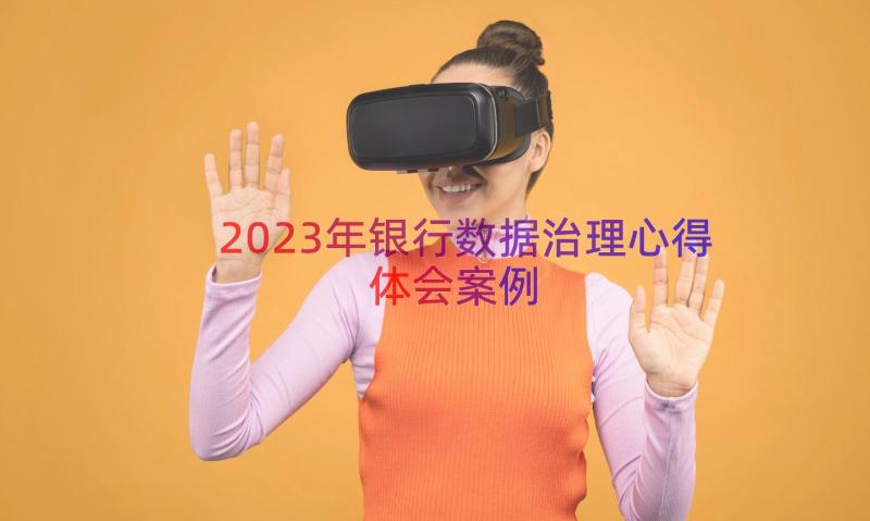 2023年银行数据治理心得体会（案例13篇）