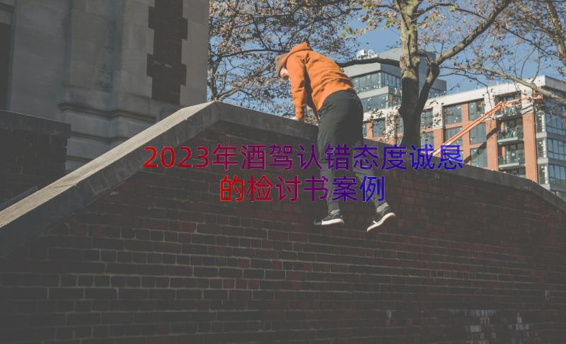 2023年酒驾认错态度诚恳的检讨书（案例15篇）