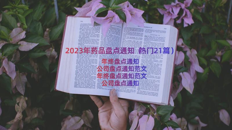 2023年药品盘点通知（热门21篇）