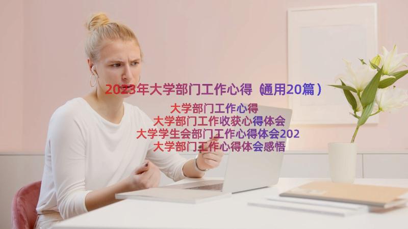 2023年大学部门工作心得（通用20篇）