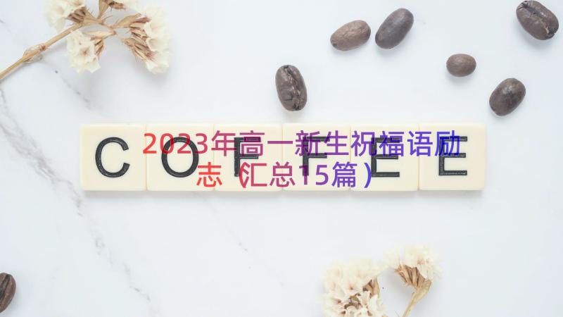 2023年高一新生祝福语励志（汇总15篇）