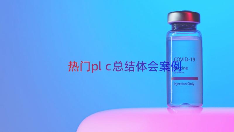 热门plc总结体会（案例12篇）