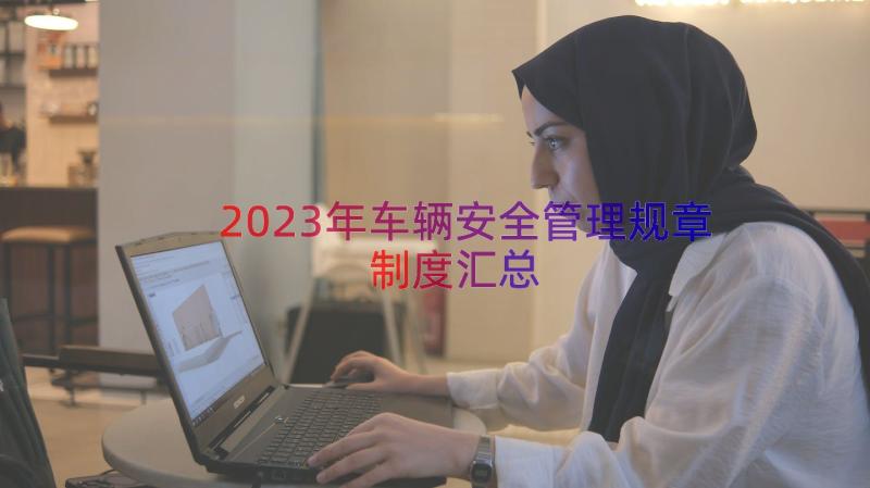 2023年车辆安全管理规章制度（汇总12篇）