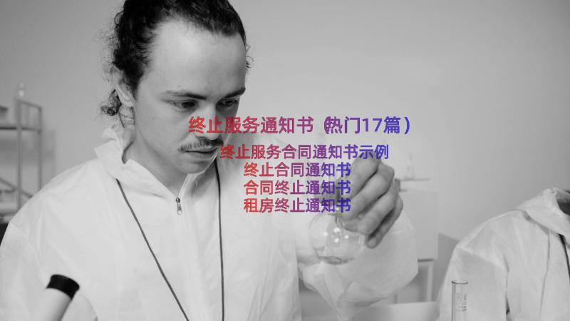 终止服务通知书（热门17篇）