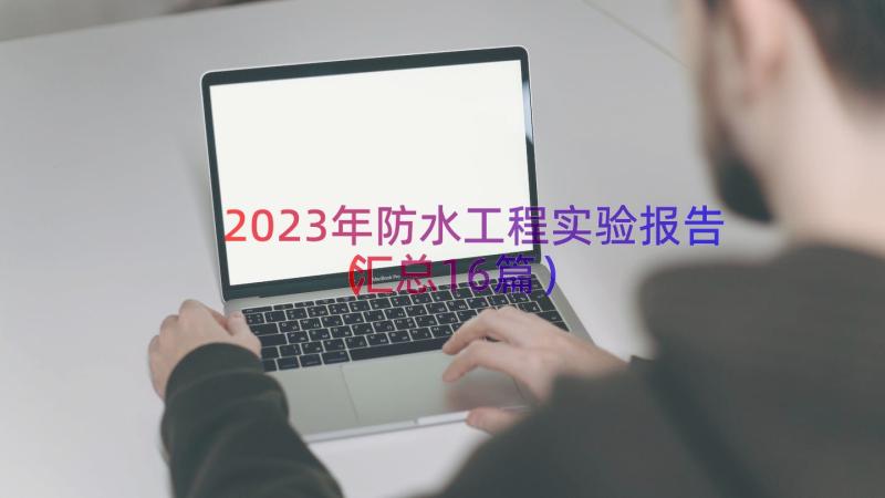 2023年防水工程实验报告（汇总16篇）