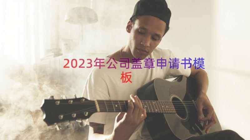 2023年公司盖章申请书（模板14篇）