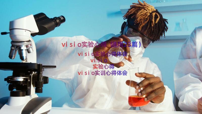 visio实验心得（通用23篇）