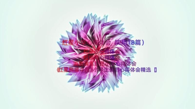 红星小学心得体会（实用18篇）