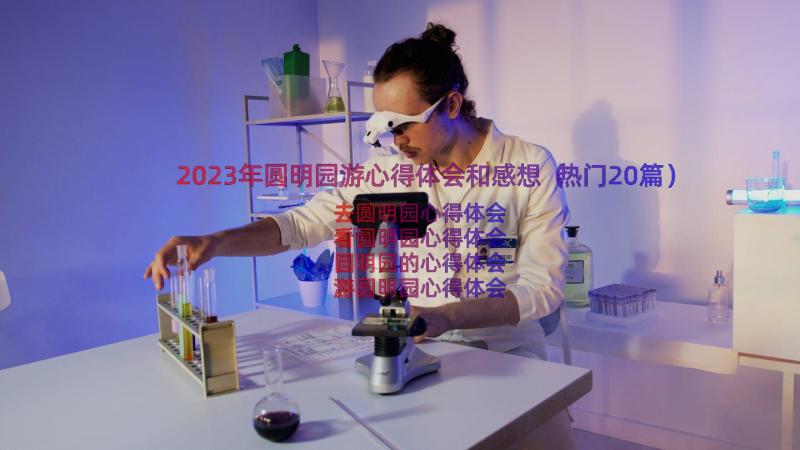 2023年圆明园游心得体会和感想（热门20篇）