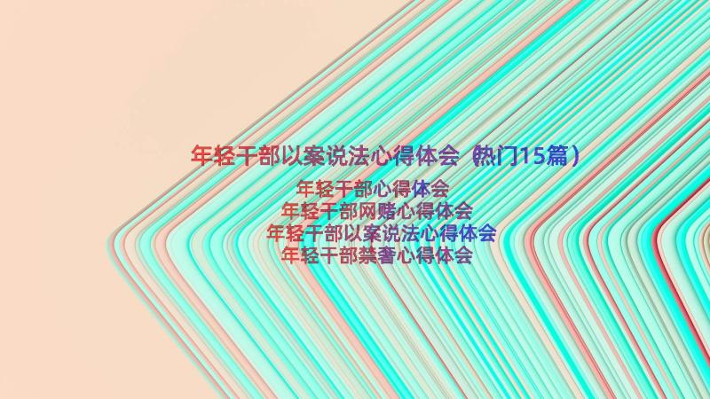 年轻干部以案说法心得体会（热门15篇）