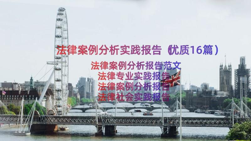 法律案例分析实践报告（优质16篇）