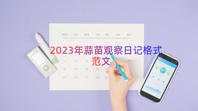 2023年蒜苗观察日记格式范文（13篇）
