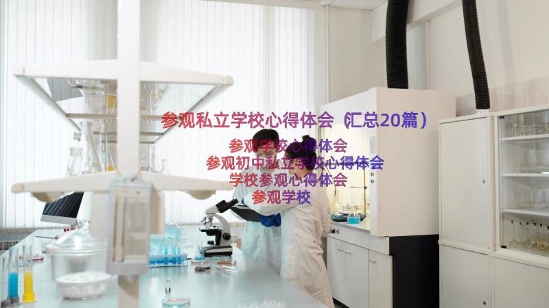 参观私立学校心得体会（汇总20篇）