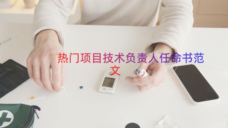 热门项目技术负责人任命书范文（15篇）