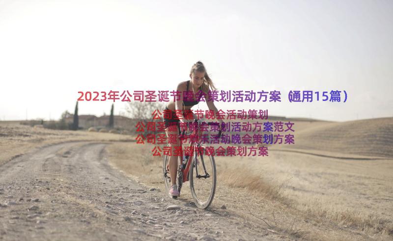 2023年公司圣诞节晚会策划活动方案（通用15篇）