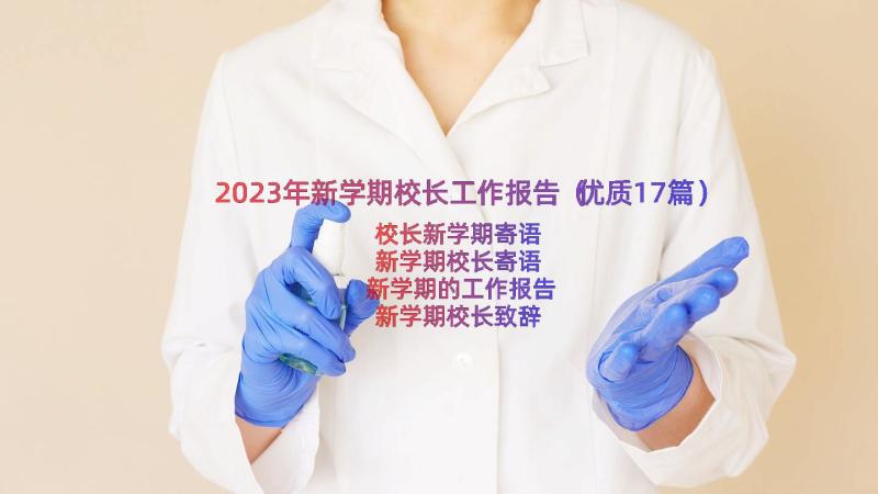 2023年新学期校长工作报告（优质17篇）