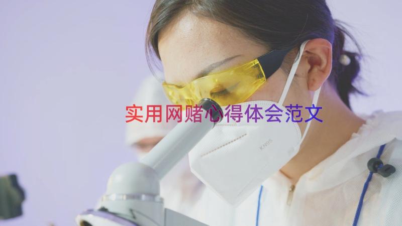 实用网赌心得体会范文（17篇）