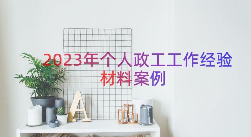 2023年个人政工工作经验材料（案例15篇）