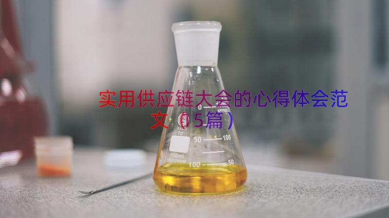 实用供应链大会的心得体会范文（15篇）