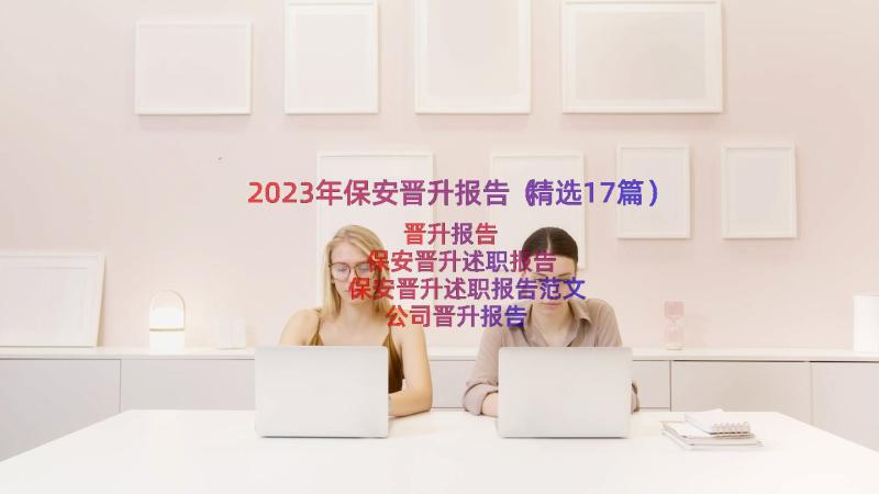 2023年保安晋升报告（精选17篇）