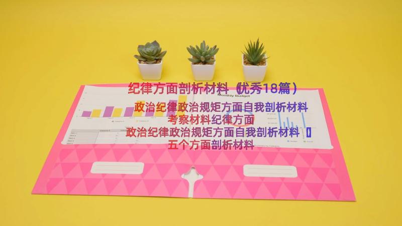 纪律方面剖析材料（优秀18篇）