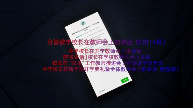 分管教学校长在教师会上的讲话（实用14篇）