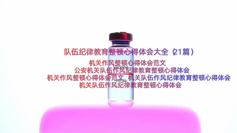 队伍纪律教育整顿心得体会大全（21篇）