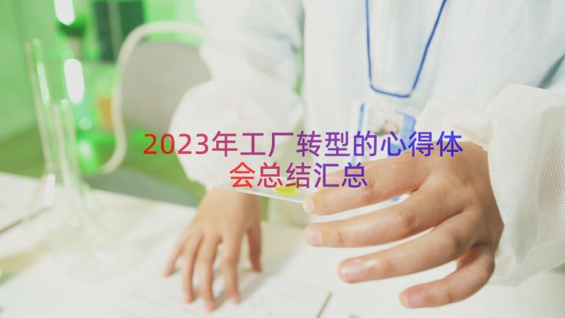 2023年工厂转型的心得体会总结（汇总17篇）