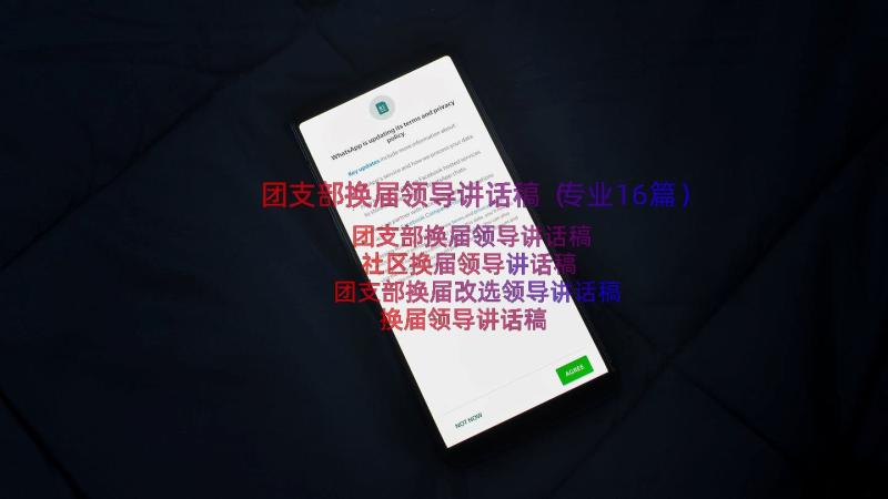 团支部换届领导讲话稿（专业16篇）